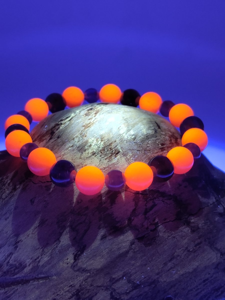 PUNKtom. Amethyst and Quartzite Stone Bracelet by BDS.