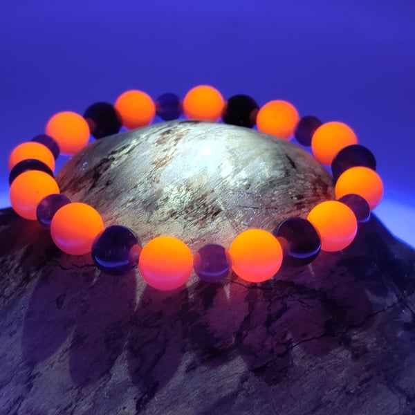 PUNKtom. Amethyst and Quartzite Stone Bracelet by BDS.