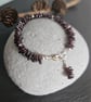 Garnet chip and Sterling Silver Bracelet