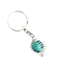 Turquoise Blue Marble Keyring, Something Blue Wedding Gift-Keepsake - Image 2
