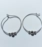 Hoop earrings with sterling silver beads - Image 4