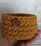 Crochet container, storage pot, desk tidy, recycled - Image 2