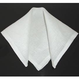 Napkin White Linen 14" Medium Size Serviette