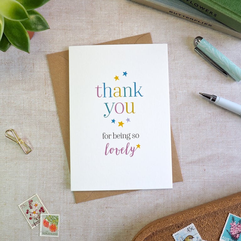 Thank You for Being So Lovely Thank you card