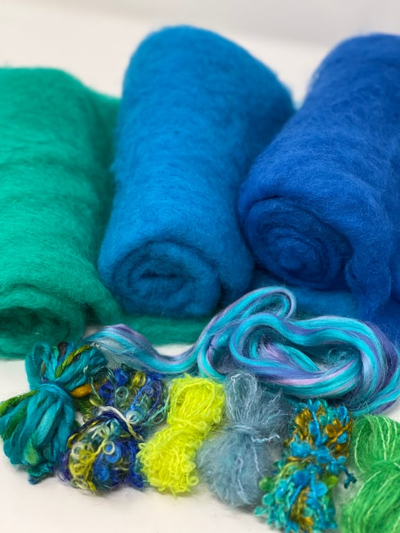 Bowl Kit: Felt Bowl on a Ball Lagoon Materials Kit