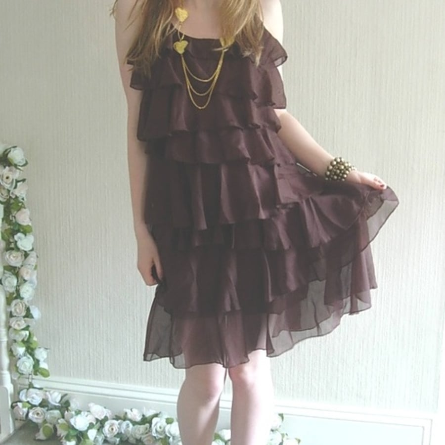 Ruffled Layered Party Dress