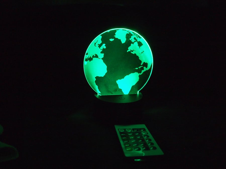 World Acrylic LED Light