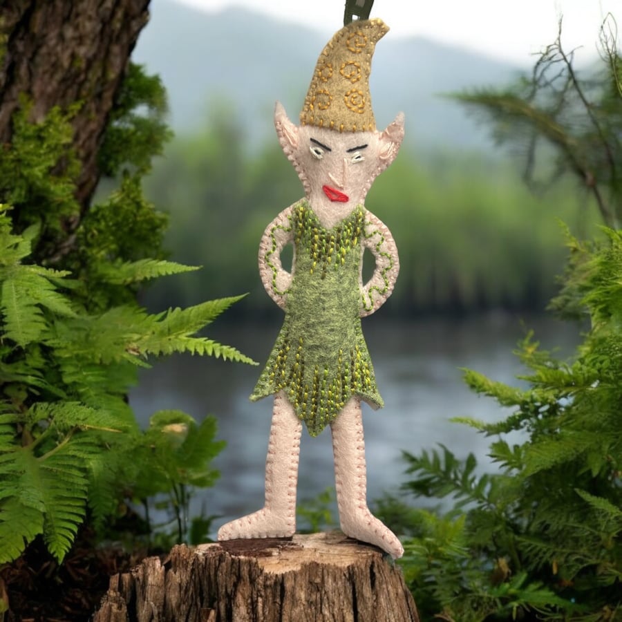 Cornish Piskie Handmade Decoration Folklore