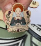 Mary Queen of Scots Wooden Pin Badge - Scottish History Gift - Whimsical Tudor I - Image 3
