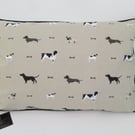 Sophie Allport Dogs Cushion with Black Piping