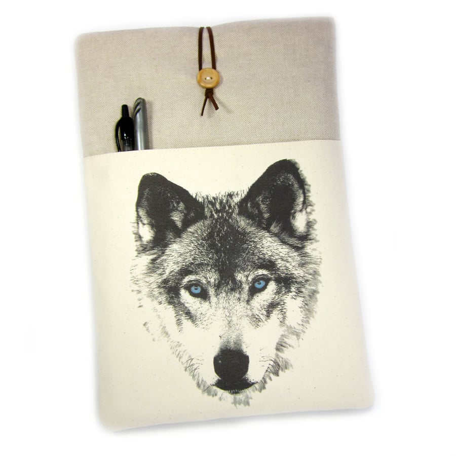 Macbook Air 11" Case, Macbook Air 13" Case, Laptop Sleeve, Wolf