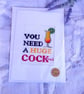 Cheeky Cocktail Birthday Card, Rude Hand Embroidered Greeting Card, Funny Card - Image 10