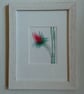Small framed flower art prints, hand embellished with colour pencil - Image 4