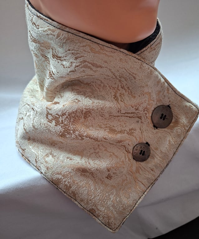 Home made fleece lined neck warmer