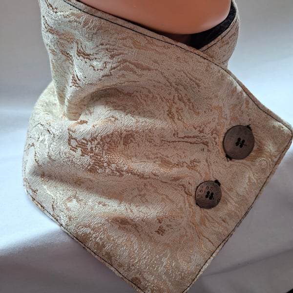 Home made fleece lined neck warmer