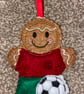 Gingerbread Footballer Decoration - Image 1