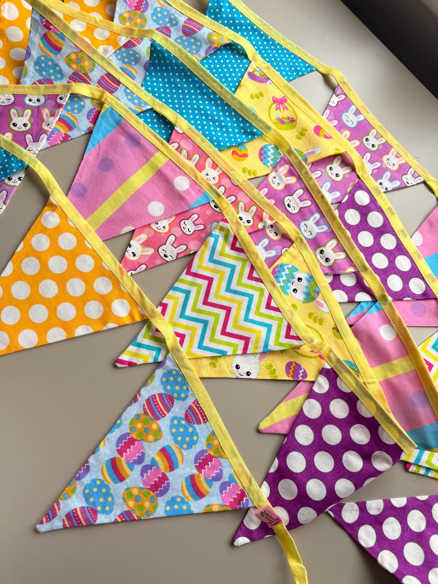 5 metre Spring Rabbit Bunny Themed Bunting, Kids Nursery Playroom Bunting