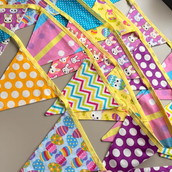 5 metre Spring Rabbit Bunny Themed Bunting, Kids Nursery Playroom Bunting