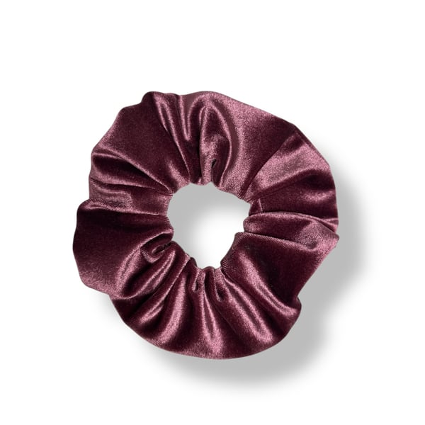 Grape Velvet Scrunchie - Large