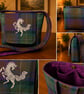 Isle of Skye tartan crossbody bag with unicorn