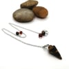 Tigers Eye and Carnelian Pendulum