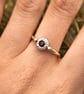 Sterling Silver Garnet ring - UK Size P - Image 6