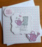 Best Wishes Wonderful Friend Card - Watering Can and Wellingtons