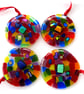 Swirl Decoration Rainbow Fused Glass Lightcatcher  - Image 2