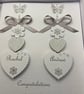 Personalised Handmade Wedding Day Card Son Daughter Engagement Anniversary Boxed - Image 4