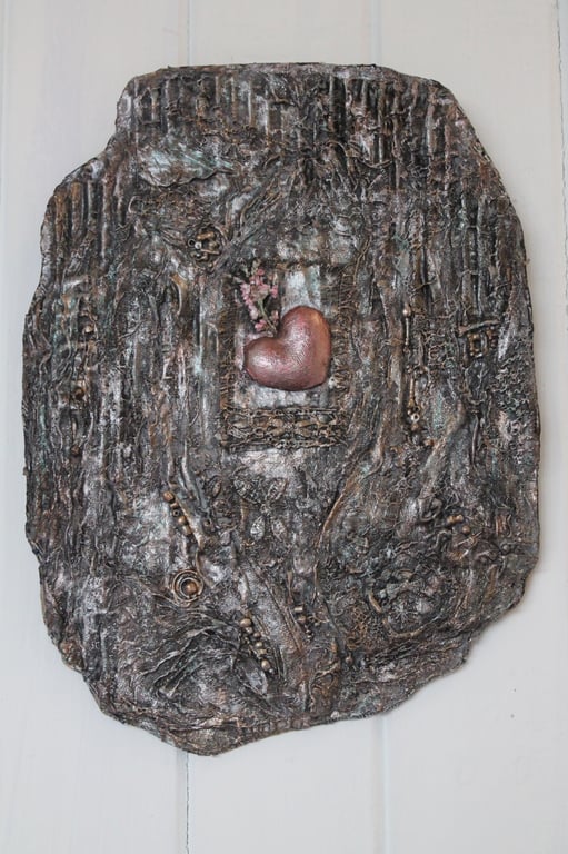 Boho chic wall art 'heart of the forest' 