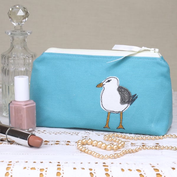 Make Up Bag Cosmetics Bag Mothers Day Seagull Nature Wildlife