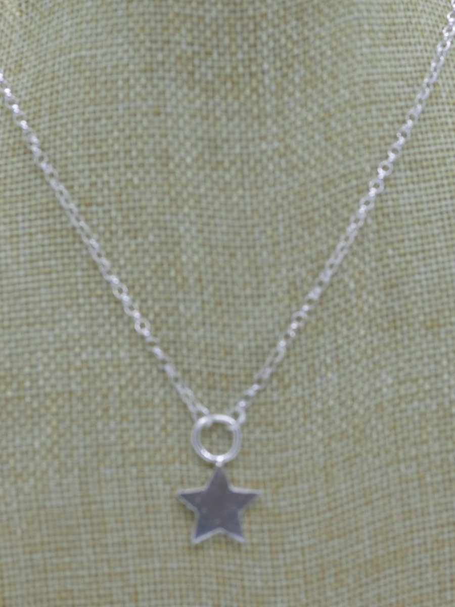 Silver  Star adjustable pendant