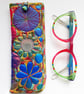 Summer Seconds Glasses case Free Machine Embroidery 