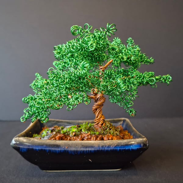 Small Wire Wrapped Bonsai Tree 