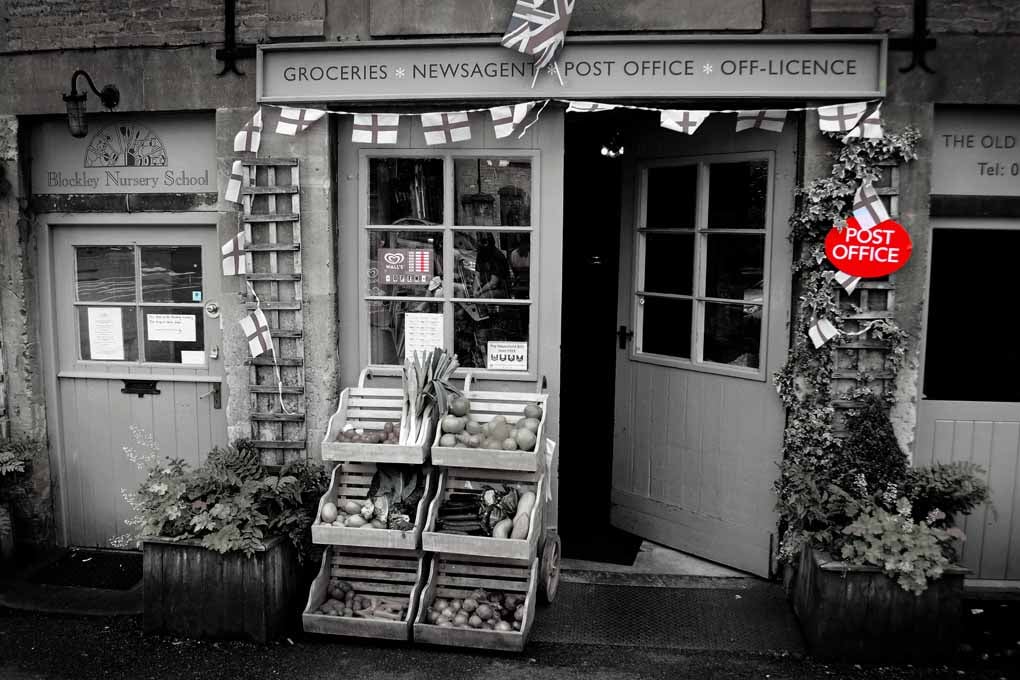 Blockley Village Shop Cotswolds UK Photograph Print
