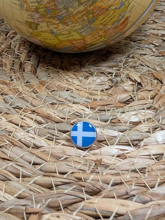 Shetland Isles Flag Map Pin – UK Travel Map Push Pin for Wooden Maps, Shetland