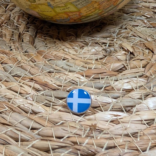 Shetland Isles Flag Map Pin – UK Travel Map Push Pin for Wooden Maps, Shetland