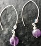 Silver amethyst earrings - Image 1