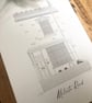 New Home print - House Illustration - Personalised House Illustration - Image 3