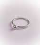 Sterling silver ring with ball - Image 2