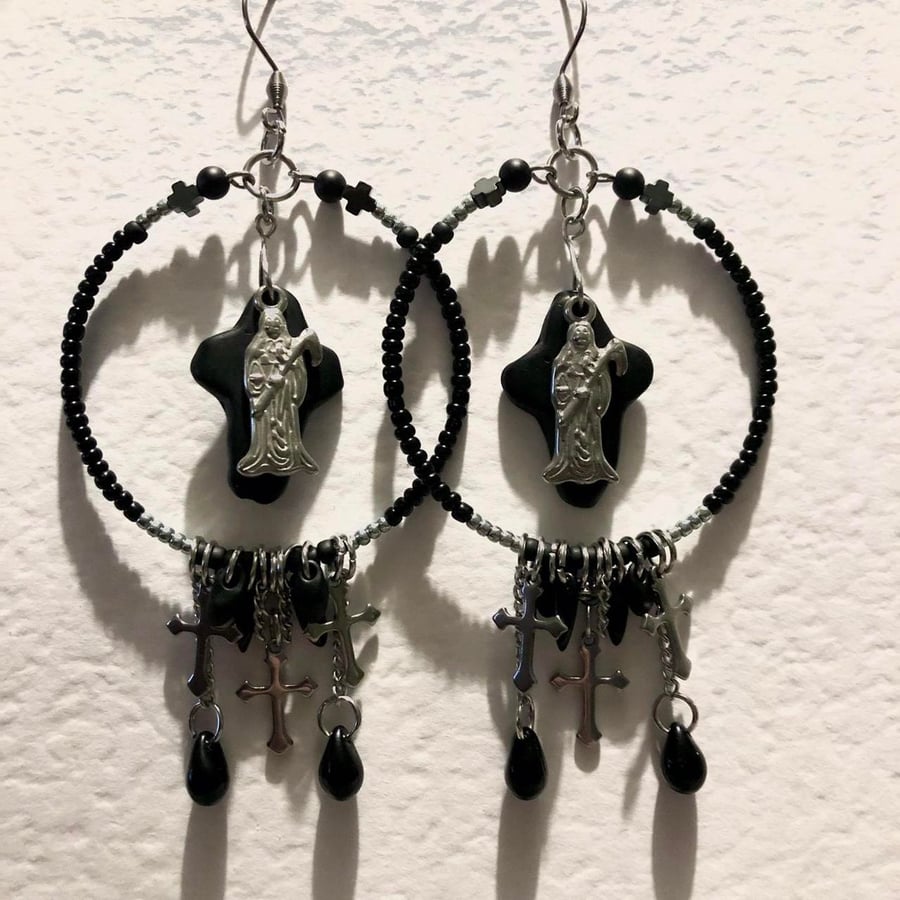 The Death Card Tarot Inspired Earrings