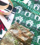 Slow stitching kit - Christmas theme. Fabric remnants, fabric bundle - Image 8