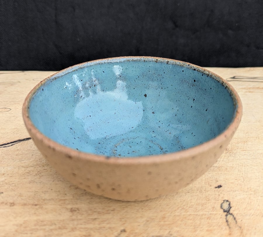 Green speckled nibble bowl