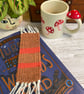 Hand Woven Bookmark in Handspun Yarn in Plant Dyed Yarns - Image 2