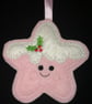 Pink Star Christmas Decoration