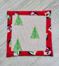 Coasters -Set of Four Quilted Christmas Coasters. - Image 5