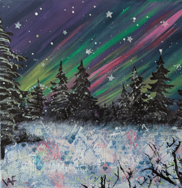 The Party 30cm Square Art Print 