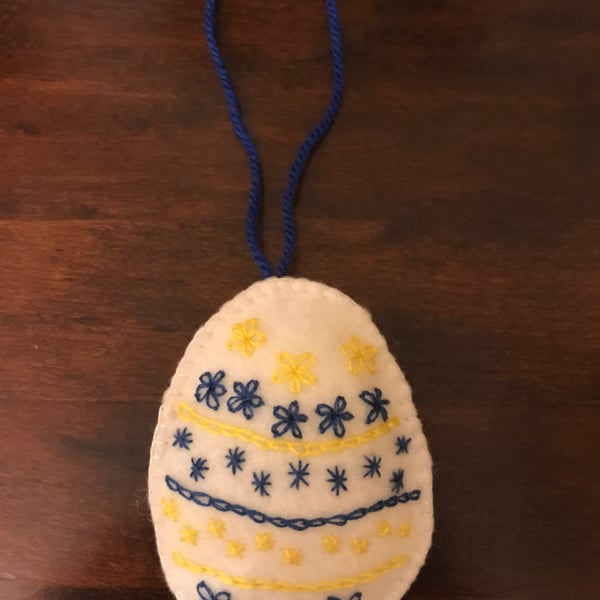 Felt Easter Egg  Hanging Decoration