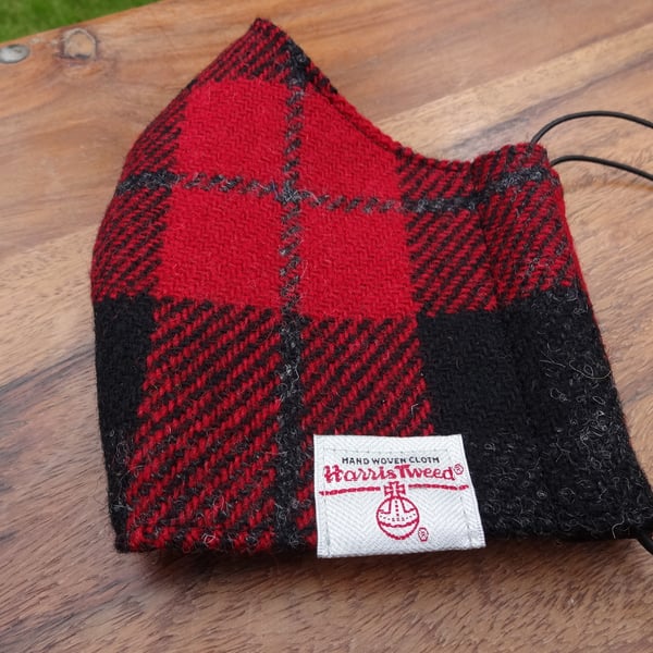 Harris Tweed Face Mask size LARGE