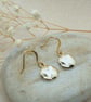Beautiful gold plated earrings with a lovely gold plated charm 